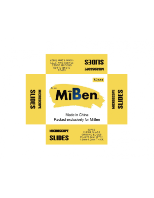Miben Microscope slides - 1 boxes x 50 (50 slides) , min order 4