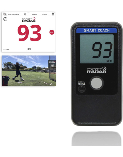 Pocket Radar Smart Coach works with Pocket Radar App, ideal for all sports coaches