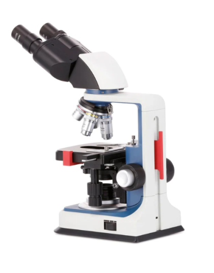 AmScope USB-C Rechargeable Binocular Compound Microscope 40X-2500X with 5mp eye-piece camera