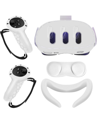 Protective silicon cover set for Meta Quest 3