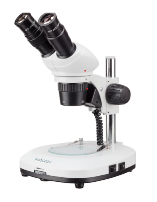 AmScope SG204 Series Compact Binocular Stereo Microscope 20X &amp; 40X, in stock