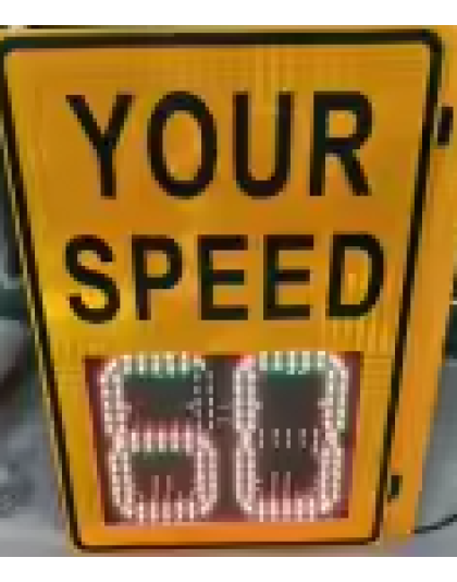 Motion Activated 2 digit Vehicle Speed Sign with remote, 12V power WITH 2 X 12V 20ah LITHIUM BATTERIES