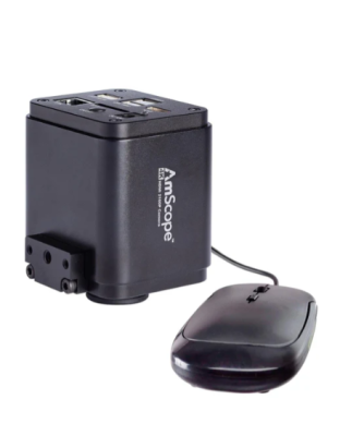AmScope HD Series 4K 30fps 8MP HDMI, LAN, Wi-Fi Color CMOS C-mount Microscope Camera for Stand-alone and PC Imaging