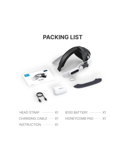BOBOVR E3 PRO Elite style battery headstrap For Meta Quest 3 or 3S