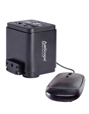 AmScope HD Series 4K 30fps 8MP HDMI, LAN, Wi-Fi Color CMOS C-mount Microscope Camera for Stand-alone and PC Imaging
