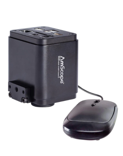 AmScope HD Series 4K 30fps 8MP HDMI, LAN, Wi-Fi Color CMOS C-mount Microscope Camera for Stand-alone and PC Imaging