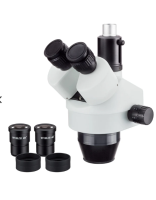 AmScope 7X-45X Magnification Trinocular Zoom Stereo Microscope Head only SM745T 