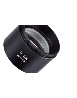 AmScope 0.5X Barlow Lens For Stereo Microscopes (48mm)