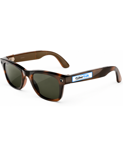 Ray-Ban Meta Wayfarer M (Gen3) Sunglasses,  Color: Frame: Havana; Lens: G15 Green  - Unisex Adult, parallel import