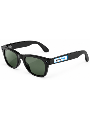Ray-Ban Meta Wayfarer Gen 3 matte black frame TRS G green lens