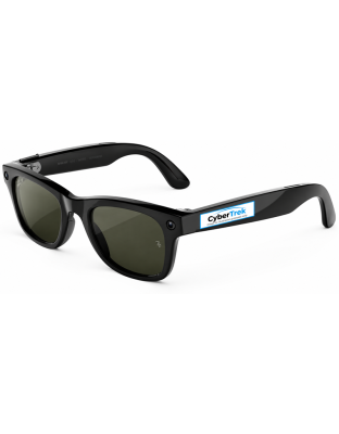 Ray-Ban Meta Wayfarer Gen 3 shiny black frame G15 green polarised lens