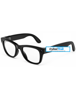 Ray-Ban Meta Wayfarer Gen 3 matte black frame clear lens