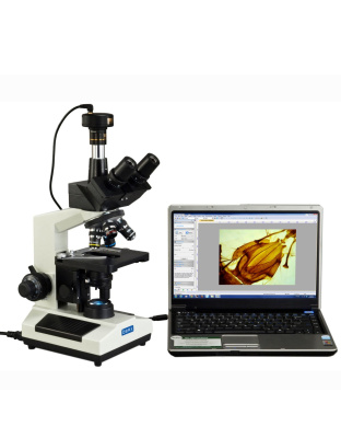 OMAX 40X-2500X Trinocular Compound LED Microscope with 10MP USB Camera