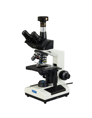 OMAX 40-2500X Trinocular LED Compound Microscope+9MP Camera Windows/Mac OS/Linux