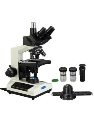OMAX 40X-2500X Phase Contrast LED Trinocular Biological Compound Microscope
