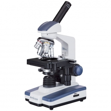 AmScope M620 Series Monocular LED Compound Microscope 40X-2500X Magnification