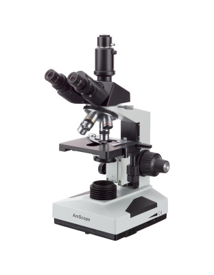 AmScope T490 Series Simul-Focal Biological Trinocular Compound Microscope 40X-2000X Magnification