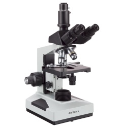 AmScope T490 Series Simul-Focal Darkfield Trinocular Compound Microscope 40X-2000X Magnification with 3D Mechanical Stage