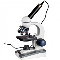 AmScope M150 Series Portable Student Monocular Compound Microscope 40X-1000X Magnification with LED and 1MP USB Eyepiece Camera