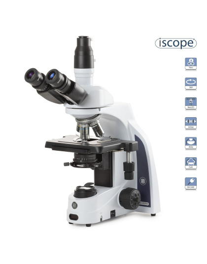 Euromex iScope Series Trinocular Compound Microscope w/ E-plan IOS objectives