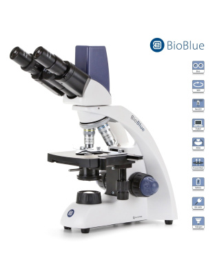 Euromex BioBlue Series Portable Binocular Compound Digital Microscope w/ 5.0MP Integrated Digital Camera