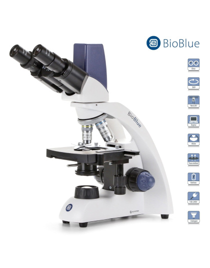 Euromex BioBlue Series Portable Binocular Compound Digital Microscope w/ 5.0MP Integrated Digital Camera