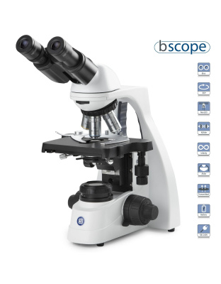 Euromex bScope Series Binocular Compound Microscope with Plan IOS Objectives