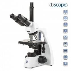 Euromex bScope Series Trinocular Compound Microscope with E-plan IOS Objectives