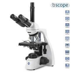 Euromex bScope Series Trinocular Compound Microscope with Plan IOS Objectives