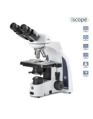 Euromex iScope Binocular Compound Microscope with Plan IOS Objectives