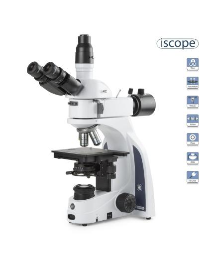 Euromex iScope Series Materials and Metallurgy Trinocular Compound Microscope with Optional Camera
