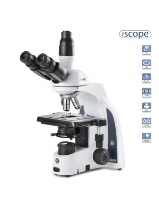 Euromex iScope Series Trinocular Compound Microscope with Plan IOS Objectives