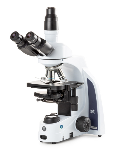 Euromex iScope Series Trinocular Compound Microscope w/ EWF 10x/20 mm Eyepieces, Plan Phase PLPH 10/20/S40/S100x Oil Objectives, Zernike Phase Contrast Disc Condenser w/ Darkfield Stop, and 3 W NeoLED™ Illumination