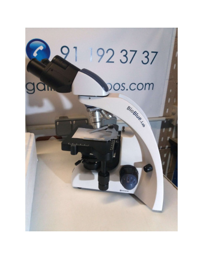 BB.1152-PL - BioBlue.Lab binocular microscope with plan PL 4/10/S40/$100x oil objectives, mechanical