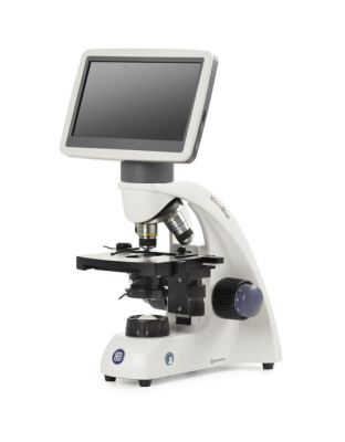 BB.4220-LCD - BioBlue microscope with 7 inch LCD screen and SMP 4/10/S40 objectives with mechanical