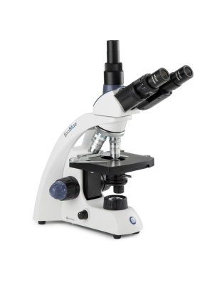 BB.4243 - BioBlue trinocular microscope SMP 4/10/S40/S60x objectives with mechanical stage and 1