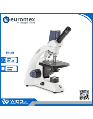 BB.4245 - BioBlue monocular 5 MP digital microscope SMP 4/10/S40/S60x objectives with mechanical