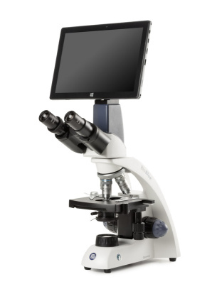 BB.4263 - BioBlue binocular microscope SMP 4/10/S40/S60x objectives with mechanical stage and 1