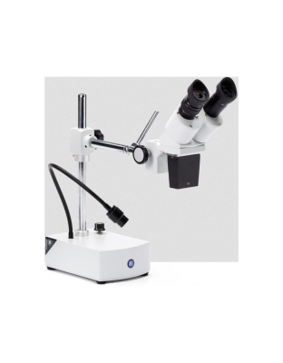 BE.1812 - Stereo microscope for long working distance (230 mm) has a 45° binocular head with