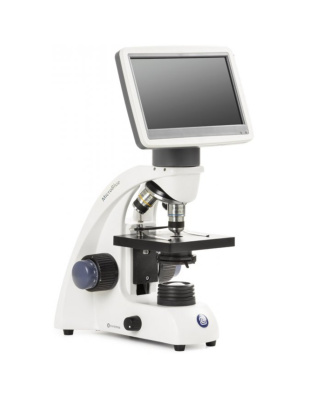 BL.1051 - BlueScope monocular microscope with semi-plan 4/10/S40 objectives, reversed 4-