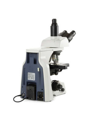 EC.1053 - EcoBlue trinocular microscope with achromatic 4/10/S40x objectives and X-Y mechanical