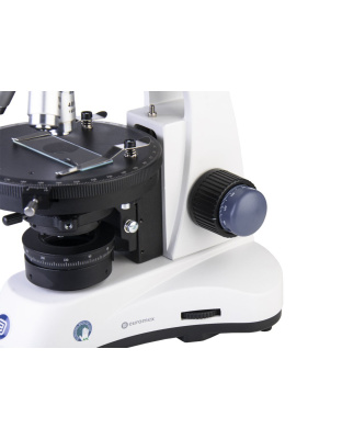 EC.1103-P-DLED - EcoBlue trinocular microscope for polarization with achromatic semi-plan 4/10/S40/S 100x