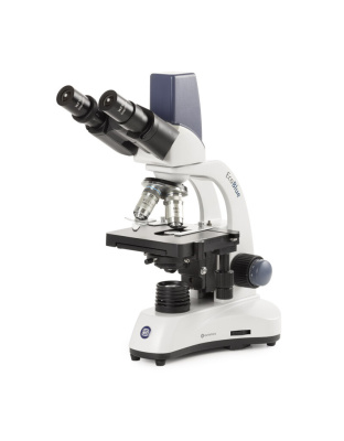 EC.1657 - EcoBlue binocular microscope with achromatic 4/10/S40/S60x objectives, X-Y mechanical