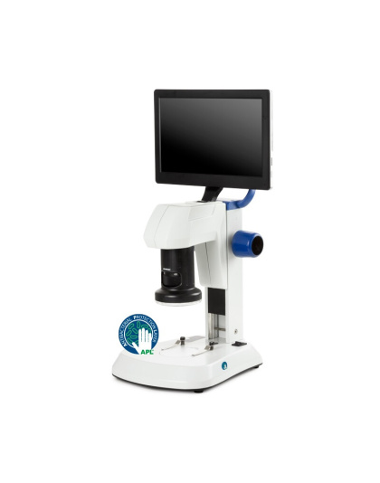 ED.3000 - EduBlue digital zoom microscape with integrated 2 MP CMOS camera and built-on 9 inch