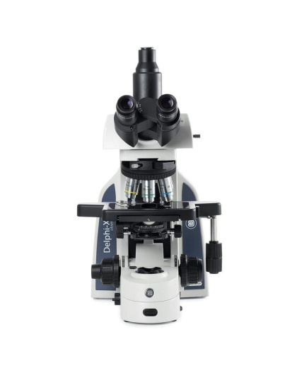 MB.1053 - MicroBlue trinocular microscope with achromatic 4/10/S40x DIN 35 mm objectives,