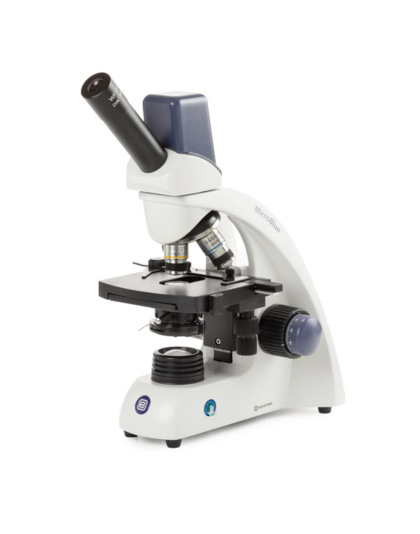 MB.1155-5 - MicroBlue monocular microscope with built-in 5 MP digital CMOS camera. With achromatic