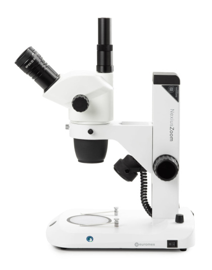NZ.1703-S - Trinocular stereo zoom microscape NexiusZoom EVO, 0.65x to 5.5x zoom objective,