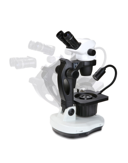 NZ.1902-GEML - Binocular stereo zoom microscope NexiusZoom, 0.67x to 4.5x zoom objective,