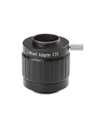 NZ.9850 - C-mount adapter with 0.5x lens for 1/2 inch cameras