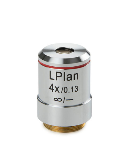 OX.8304 - Plan LWD 4x/0.13 IOS objective. Working distance 11 mm